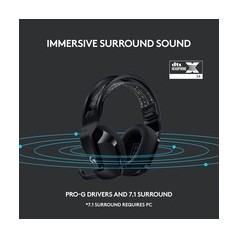 Logitech G G733 LIGHTSPEED Wireless RGB Gaming Headset – Immersive Wireless Audio & Stylish Black Design